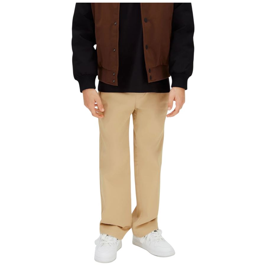 Pantaloni dritti in satin di cotone da bambino Calvin Klein | CKIB0IB02604ACA